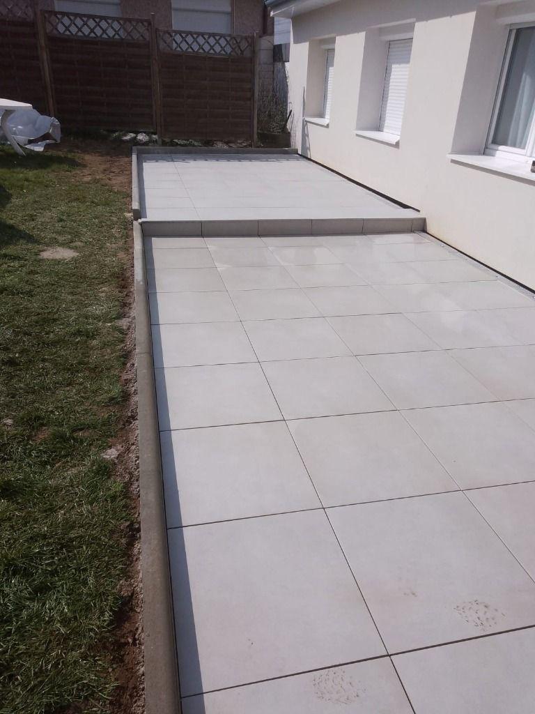 Terrasse achevée sur plots